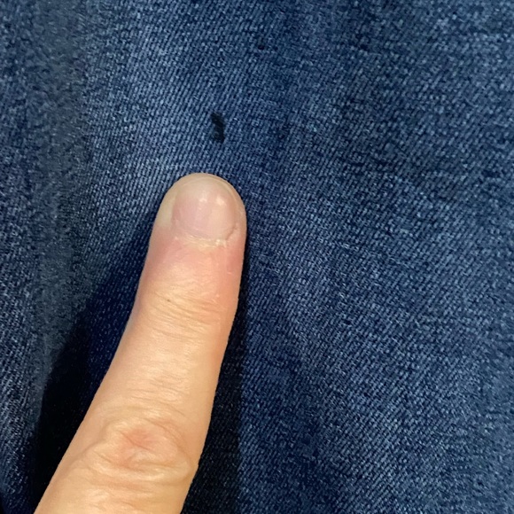 Free People Float on flare denim jeans Sz 26 R dark wash Retro 70s frayed hem - Picture 8 of 16